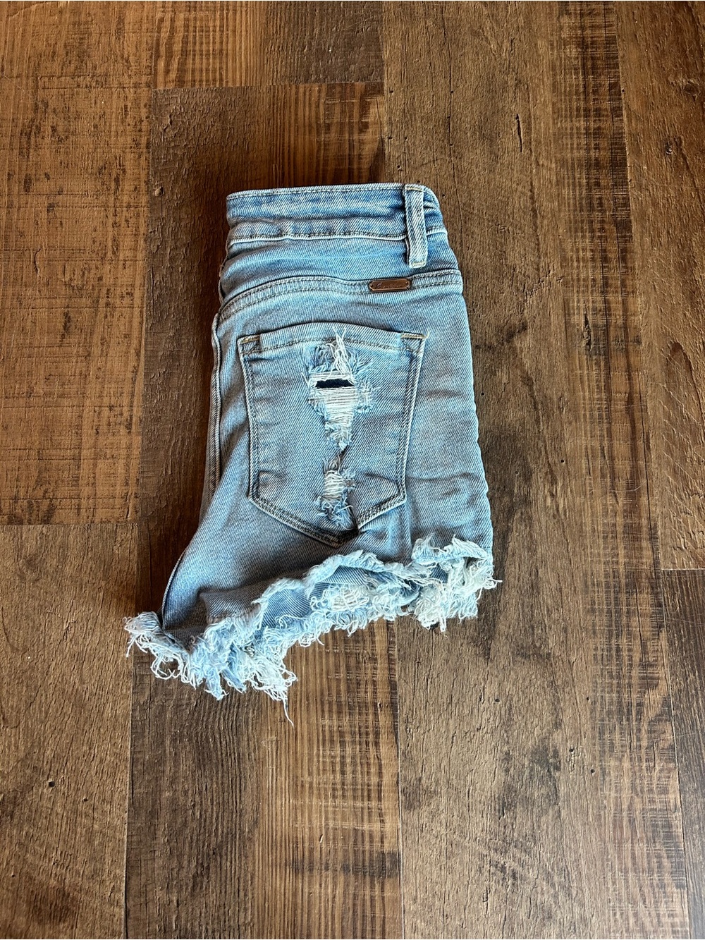 Kancan denim shorts.